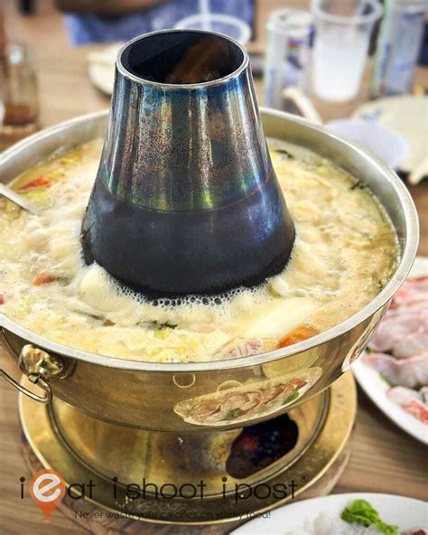 tan xiang charcoal steamboat soup.